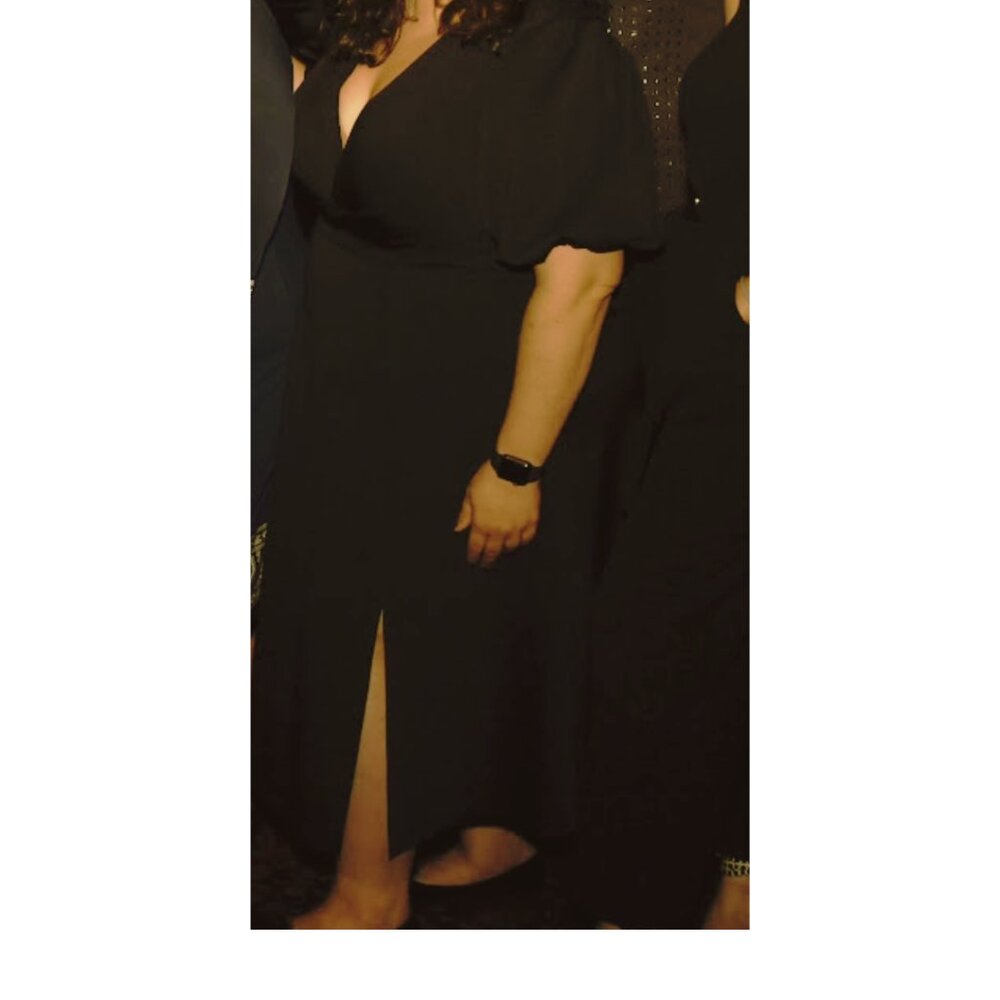 Timeless Black Eloquii Dress with Slit